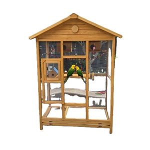 Extra grote houten vogelvolière |   Buitenverblijf voor papegaaien, groothandel fabriek GYBH-03 - Product Image 1