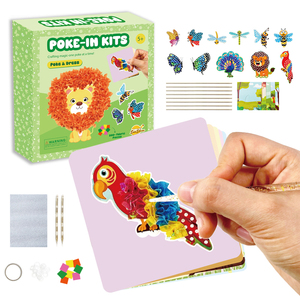 Kit de loisirs créatifs éducatif tout-en-un pour enfants, thème <span class=keywords><strong>animaux</strong></span> de la jungle, avec motifs de lions à réaliser soi-même - Product Image 1