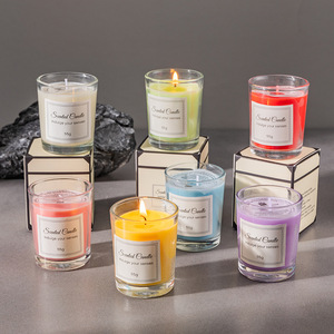 Candele Profumate in Cera di Soia in Barattolo di Vetro Personalizzato, Etichetta Privata di Lusso, Decorazione per la Casa, <span class=keywords><strong>Regali</strong></span> <span class=keywords><strong>Personalizzati</strong></span>, Candele Aromatiche Artigianali - Product Image 5