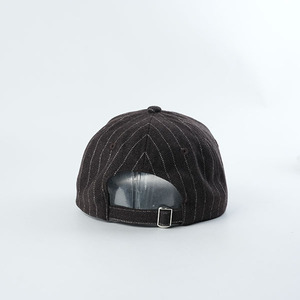 Gorra Snapback Personalizada con Logotipo Bordado, Mezcla de Lana a Rayas, Estilo Vintage, Sin Estructura, para Hombre y Mujer, Gorras de Moda Urbana al por Mayor - Product Image 5