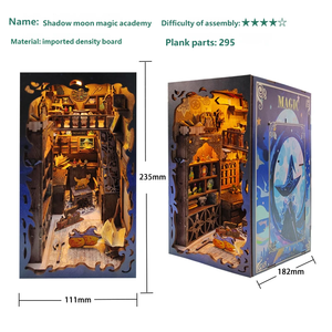 Kit <span class=keywords><strong>de</strong></span> Casa en Miniatura y Rincón <span class=keywords><strong>de</strong></span> Lectura para Armar - Juguete <span class=keywords><strong>de</strong></span> Cabaña Encantada con Decoraciones Mágicas - Product Image 5