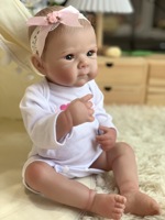 Boneka Bayi Bettie Reborn 18 Inci 46cm Bayi Baru Lahir Realistis Kulit Dilukis Tangan 3D Boneka Premium untuk Kolektor Hadiah Pajangan