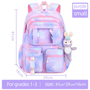 New Design Fashion Trend Students School Bags 1-6 Grades to Reduce the Burden of Portable Shoulder Bags for School Girl Children - Product Image 3