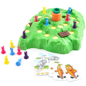 Jeu de société Xinhen : Dames, Aventure pour enfants, Piège, Défense du radis, Course de lapins, Échecs amusants - Product Image 3