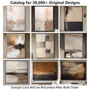 <span class=keywords><strong>Grandi</strong></span> Dipinti ad Olio Astratti <span class=keywords><strong>Moderni</strong></span> Dipinti a Mano su Tela Beige per Decorazione Soggiorno - Product Image 4