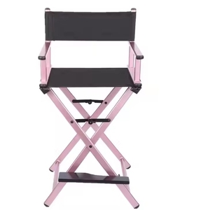 เก้าอี้พับโลหะแบบพกพาสำหรับใช้งานในร่มและกลางแจ้ง เหมาะสำหรับตั้งแคมป์ แต่งหน้า ทำสวย ใช้กลางแจ้ง ชายหาด และเฟอร์นิเจอร์ - Product Image 4