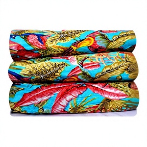 Soft Eco-Friendly Breathable Lightweight Woven Quick-Dry 100% Cotton Fabric Indian Hand Block Print Floral Design Women Girls - Product Image 1