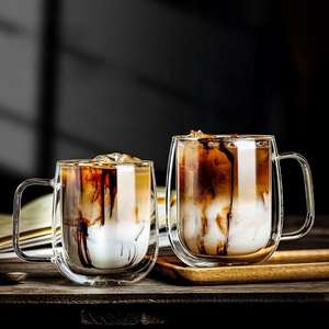 Modern Design Glass Cup Office Double-Layer Simple and <strong>Beautiful</strong> Transparent Insulated Milk Cup Egg-Shaped Glass <strong>Mugs</strong> - Product Image 6