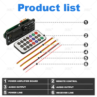 Decodificador MP3 Bluetooth 5.0 DC 12V, Reproductor MP3 Inalámbrico para Auto, Micrófono Manos Libres USB, Grabación, Radio FM, Memoria de Apagado