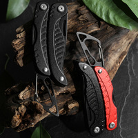 Couteau pliant multifonctionnel en aluminium OEM personnalisé, pinces portables pour le camping en plein air, la réparation à domicile, le bricolage, l'utilisation EDC