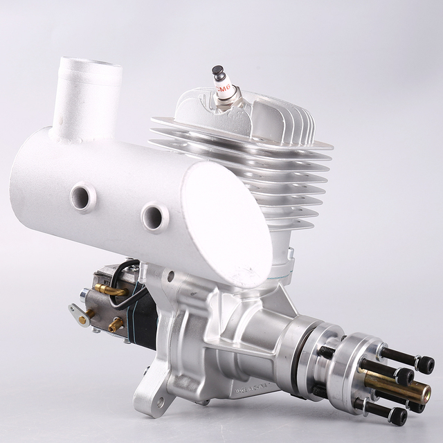 DLE61 61CC GAS Engine for RC Airplane Fixed Wing Model Single Stroke DLE Two Exhaust Wind Cold Hands Start After Stroke