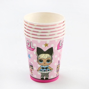 Articles de fête sur le thème de la beauté, décorations pour anniversaires d'enfants, événements, cadeaux de mariage, gobelets en papier à motif de bêtes sauvages - Product Image 5