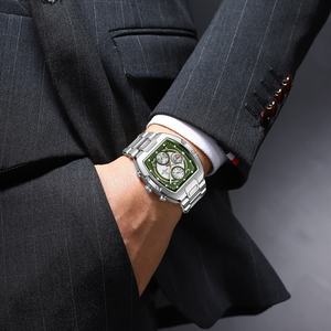 REWARD RD812264M Nuevo Reloj de Pulsera para Hombre de Negocios, Cronógrafo, Resistente al Agua, Luminoso, con Calendario, Reloj de Cuarzo Rectangular para Hombre - Product Image 5