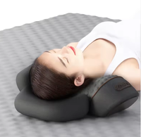 Oreiller de massage intelligent à chaleur et vibration Shiatsu pour soulager la douleur, avec mousse à mémoire de forme, soutien cervical et traction dorsale