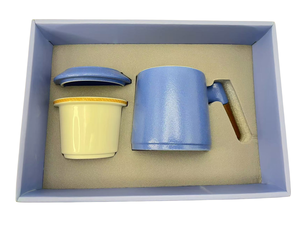 Factory Spot Wholesale Wooden Handle Ceramic <b>Cup</b> <b>Tea</b> <b>Cup</b> Cover With Filter <b>Tea</b> <b>Cups</b> <b>Set</b> - Product Image 3