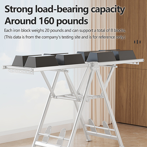 <span class=keywords><strong>Séchoir</strong></span> <span class=keywords><strong>à</strong></span> <span class=keywords><strong>linge</strong></span> pliable avec <span class=keywords><strong>roulettes</strong></span>, <span class=keywords><strong>séchoir</strong></span> <span class=keywords><strong>à</strong></span> vêtements robuste en métal, <span class=keywords><strong>séchoir</strong></span> <span class=keywords><strong>à</strong></span> <span class=keywords><strong>linge</strong></span> autoportant extra-épais - Product Image 2