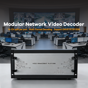 Décodeur vidéo réseau 4K UHD H.265 OEM ODM avec sortie I, décodeur vidéo mural CCTV pour affichage multi-écrans CCTV - Product Image 5
