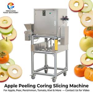 Machine à peler, à éplucher et à trancher les pommes FENGXIANG 380V 2200W en acier inoxydable, processeur de fruits automatique 600-700 pièces/h - Product Image 1