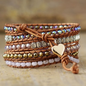 Pulsera de declaración con gema central de amatista y turquesa vintage 2026, chapado en negro, diseño geométrico cristiano, alta calidad, para aniversario - Product Image 3