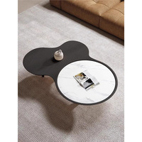 Table basse pivotante de style italien moderne minimaliste, luxe léger, avec espace de rangement, plateau en pierre pliable, pour salon, usage domestique, haut de gamme