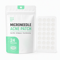 Parche de microagujas de zinc PCA personalizado para minimizar poros y equilibrar la grasa, ideal para piel facial con problemas de acné.