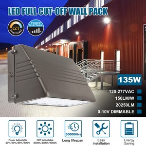 En stock aux États-Unis, luminaire mural LED FULL CUT-OFF, 150W - 28W, IP65, lampe extérieure pour maison, éclairage public, éclairage extérieur pour cour, lampes murales - Product Image 2