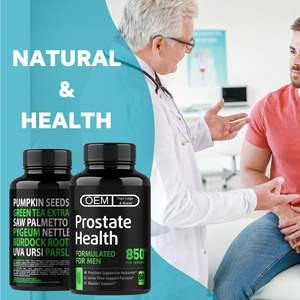Suplementos para la salud de la próstata de los hombres Píldoras de etiqueta privada Refuerzo del equilibrio hormonal para la salud de los adultos - Product Image 3