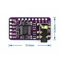 Interface I2S PCM5102A, décodeur DAC, module de lecteur I2S GY-PCM5102 pour carte au format Rs Pi PHAT, carte audio numérique PCM5102