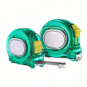 Mètre à ruban en acier 7,5 m, boîtier renforcé vert PC, lame revêtue anti-rouille, règle à ruban - Product Image 5