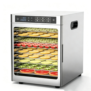 Deshidratador <span class=keywords><strong>de</strong></span> Alimentos Comercial <span class=keywords><strong>de</strong></span> Acero Inoxidable <span class=keywords><strong>de</strong></span> 12 Capas, Control Electrónico, Lámpara LED, Temperatura Ajustable (30-85°C) - Product Image 1