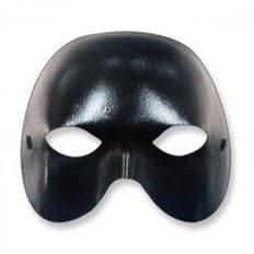 Maschera per eventi felice nera (BK) pratica copertura per il viso per animali domestici e umani dalle stazioni forniture per animali domestici - Product Image 1