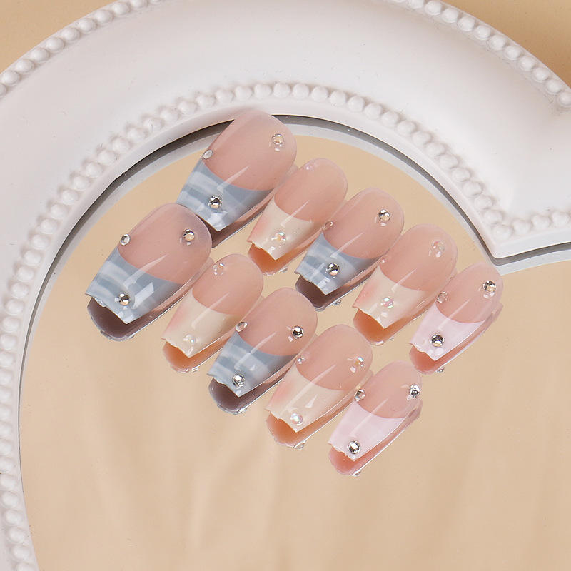 1471 Ongles Fait Main Taille M 10 Pièces Boîte