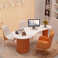 Escritorio de Consulta Médica de Diseño Moderno y Lujoso, Mesa de Diagnóstico Personal a Personal para Salones y Oficinas