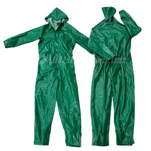 Combinaisons <span class=keywords><strong>de</strong></span> sécurité en PVC durables <span class=keywords><strong>de</strong></span> 0.45mm personnalisées en usine Vêtements <span class=keywords><strong>de</strong></span> <span class=keywords><strong>travail</strong></span> Manteau <span class=keywords><strong>de</strong></span> <span class=keywords><strong>pluie</strong></span> résistant aux produits chimiques <span class=keywords><strong>Combinaison</strong></span> pour hommes adultes Imperméable - Product Image 5