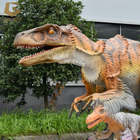 SGAD51life taille réaliste dinosaure famille animatronique dinosaure modèle pour parc à thème