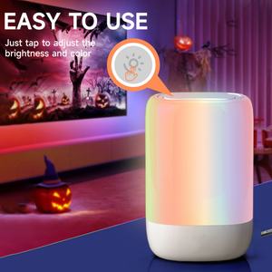 Lampe de table réglable multicolores avec lumières RGB pour boîte de nuit - Product Image 1