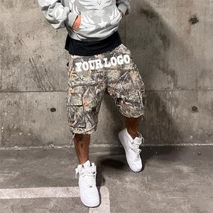 OEM verano Casual Streetwear personalizado holgado 6 bolsillo de los hombres Camo Tree Print Cargo Shorts para los hombres - Product Image 4