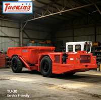 Camion benne minier souterrain de 30 tonnes à commande PLC, haute capacité, avec système de lubrification automatique et transport de minerai