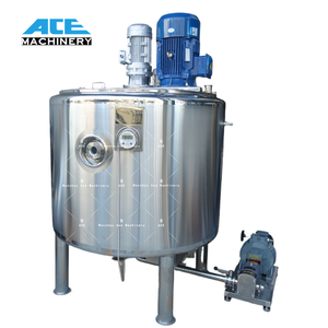 Tanque Mezclador Eléctrico de Acero Inoxidable para Procesamiento de Alimentos de 500L 1000L con Chaqueta y Agitador Homogeneizador - Product Image 1