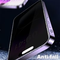 Verre trempé à paillettes diamantées pour iPhone 17 16 15 Pro Max Bling Screen Protector Cover