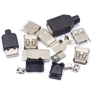 China supplier automotive micro b usb connector male connector holder socket for computer