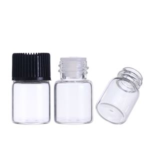 Tubos de ensayo de vidrio transparente al por mayor de 2 ml con tapa de rosca de vidrio y superficie grabada con ácido para envasado de <span class=keywords><strong>tampones</strong></span> - Product Image 3