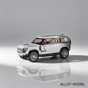 Modèle <span class=keywords><strong>de</strong></span> <span class=keywords><strong>voiture</strong></span> jouet Defender modifiée à l'échelle 1:22 avec son et lumière, fonction <span class=keywords><strong>de</strong></span> recul, musique et <span class=keywords><strong>figurine</strong></span> <span class=keywords><strong>de</strong></span> <span class=keywords><strong>collection</strong></span> - Product Image 4