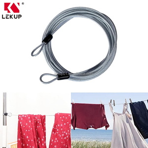 <span class=keywords><strong>Cable</strong></span> de Seguridad para Viajes de 15 Pies y 3 mm <span class=keywords><strong>con</strong></span> Bucle, <span class=keywords><strong>Cable</strong></span> de Acero Ligero Trenzado <span class=keywords><strong>con</strong></span> Revestimiento de Acero, <span class=keywords><strong>Cable</strong></span> de Seguridad para Equipaje - Product Image 4