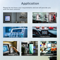 Modul Layar TFT HMI Industri Huaxin 7 Inci 800*480 Antarmuka UART Konsumsi Daya Rendah Solusi OEM Kustom