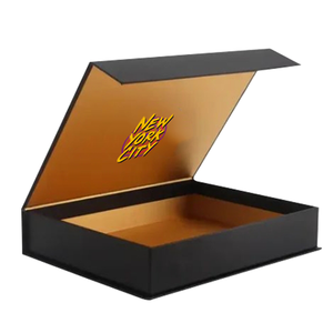 Luxury Custom Black Paper Gift Box Flip Top <strong>Cardboard</strong> Magnetic Closure Matte Embossed Foam Insert Paper <strong>Tray</strong> for Socks Packaging - Product Image 2