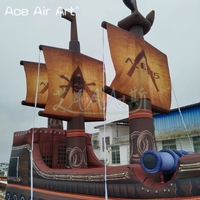 Aire de jeux géante Parc Décoration Photo Souvenir Bateau Pirate Gonflable Expédition Voile Navigation Modèle