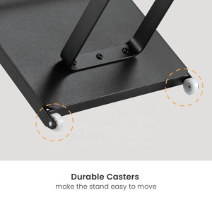 Soporte de almacenamiento de accesorios de vacío independiente estable negro Soporte de piso con 4 soportes de accesorios - Product Image 3