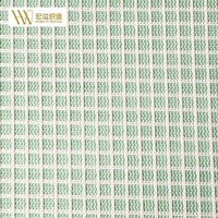 Tissu en maille tricotée chaîne 100 % polyester vert, écologique, respirant, anti-humidité et à séchage rapide pour la tige des chaussures