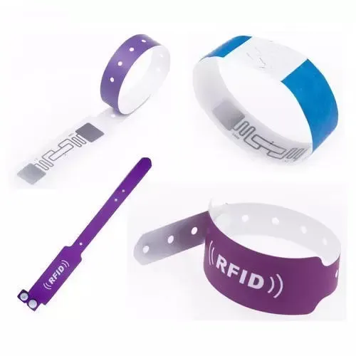 RFID Disposable PVC/ Paper Wristband for Visitor Management Hospital Patient NFC